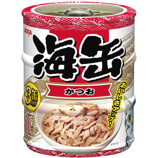 Aixia Umi-Can Mini Skipjack Tuna Canned Cat Food 60g x 3