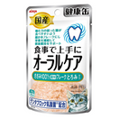 Aixia Kenko Pouch Oral Care Chicken Flake With Sauce Pouch Cat Food 40g x 12