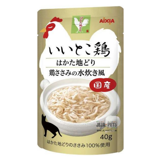 Aixia Iitoko Dori Hakata Jidori Chicken Hot Pot Style Pouch Cat Food 40g - Kohepets