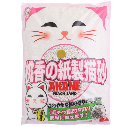 Akane Peach Paper Cat Litter 7L - Kohepets