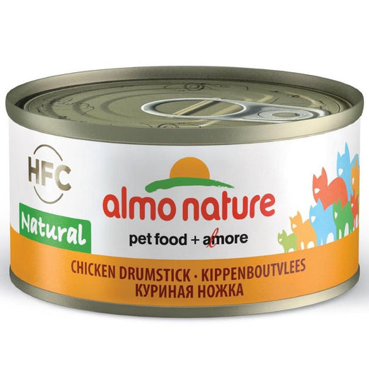 15% OFF: Almo Nature HFC Natural Chicken Drumstick Canned Cat Food 70g - Kohepets