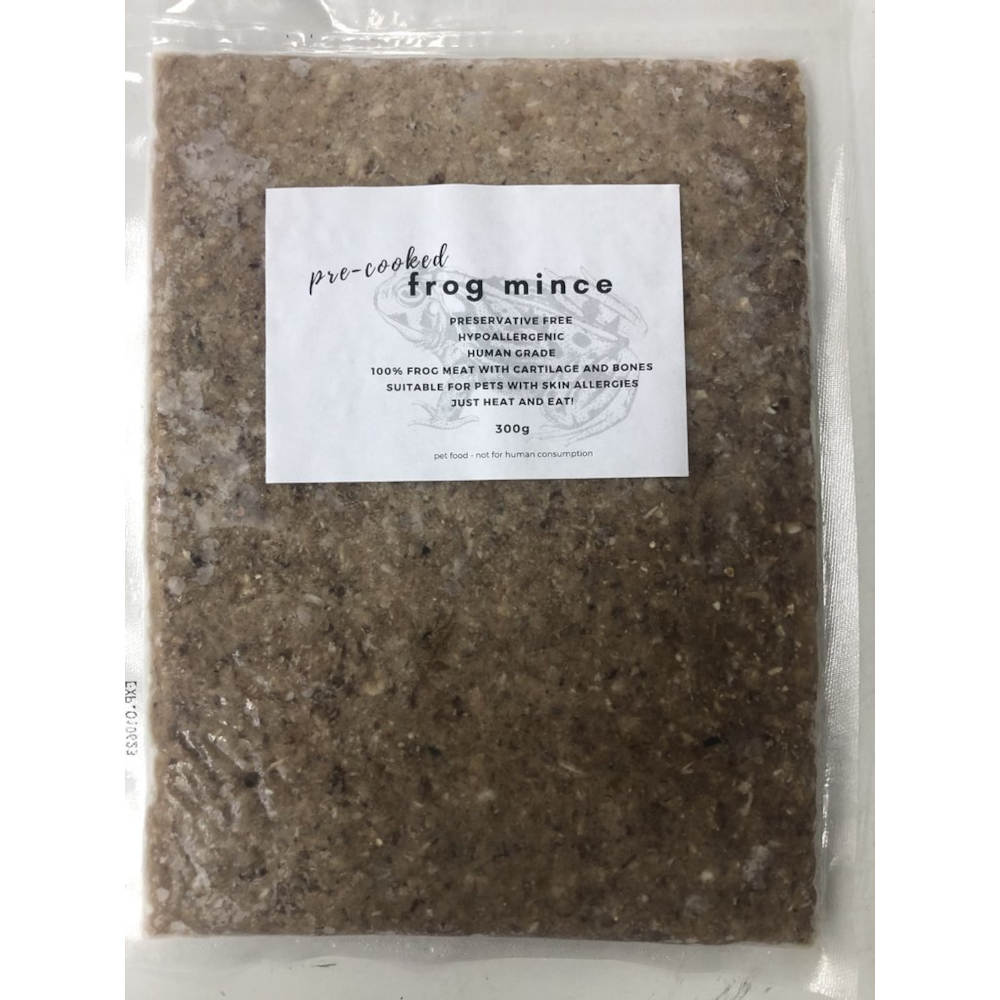 Alpha Origin Pre-Cooked Frog Mince Frozen Dog Food 300g - Kohepets