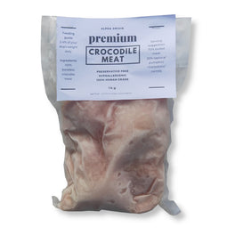 Alpha Origin Premium Boneless Crocodile Meat Frozen Raw Dog Food 1kg - Kohepets
