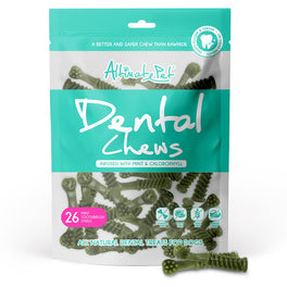 28% OFF: Altimate Pet Mint & Chlorophyll Toothbrush Mini Dental Dog Treats 26pc - Kohepets