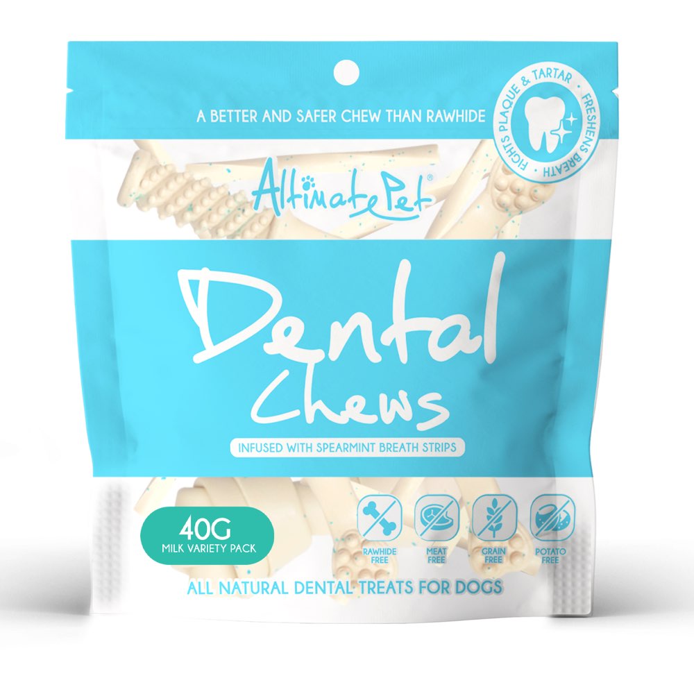 4 FOR $8.80: Altimate Pet Variety Pack Milk & Spearmint Dental Dog Treats 40g - Kohepets