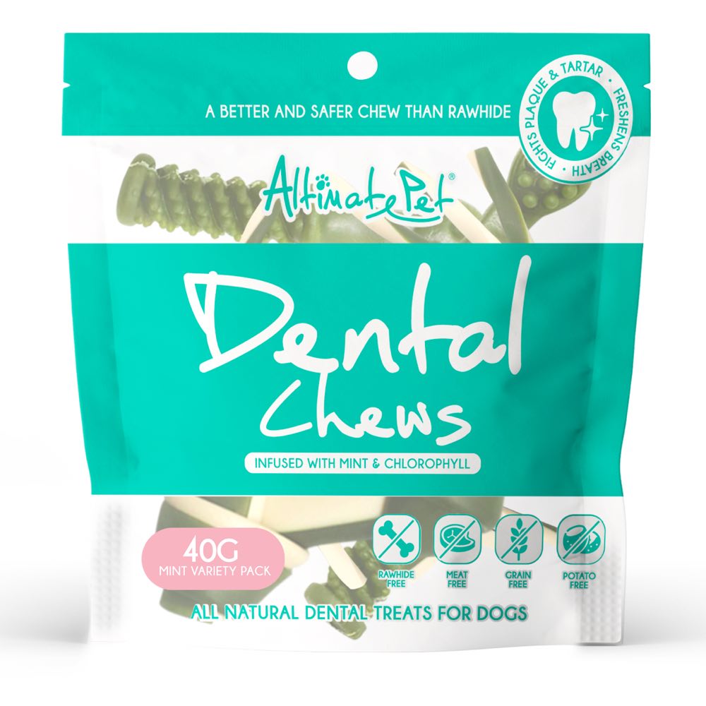 4 FOR $8.80: Altimate Pet Variety Pack Mint & Chlorophyll Dental Dog Treats 40g - Kohepets