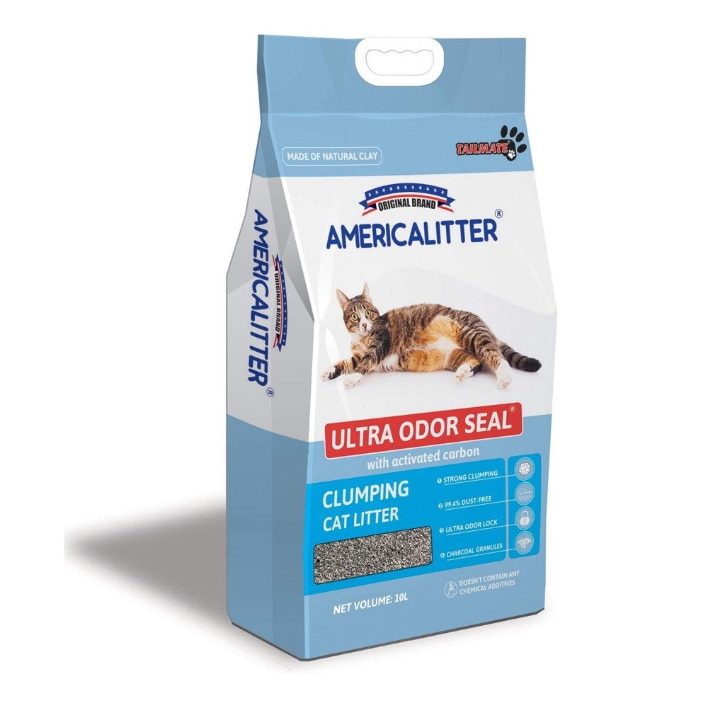 20% OFF: America Litter Ultra ODOUR SEAL Clumping Cat Litter 10L - Kohepets