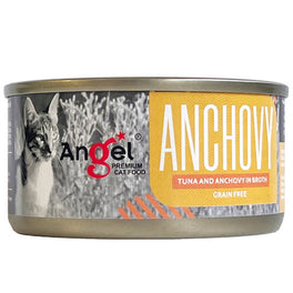 Angel Tuna & Anchovy In Broth Grain-Free Canned Cat Food 70g