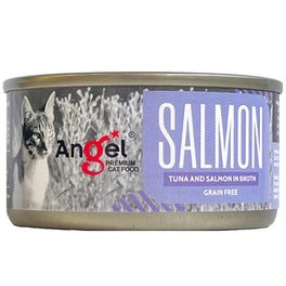 Angel Tuna & Salmon In Broth Grain-Free Canned Cat Food 70g