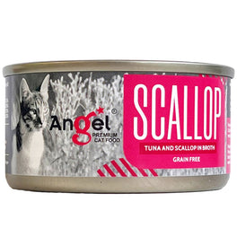 Angel Tuna & Scallop In Broth Grain-Free Canned Cat Food 70g