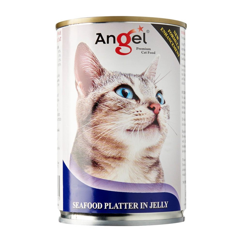 Angel Seafood Platter In Jelly Canned Cat Food 400g - Kohepets