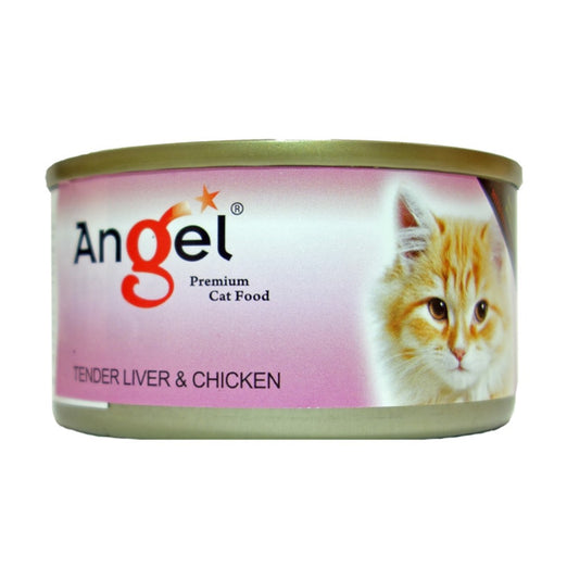 Angel Tender Liver & Chicken Canned Cat Food 80g - Kohepets