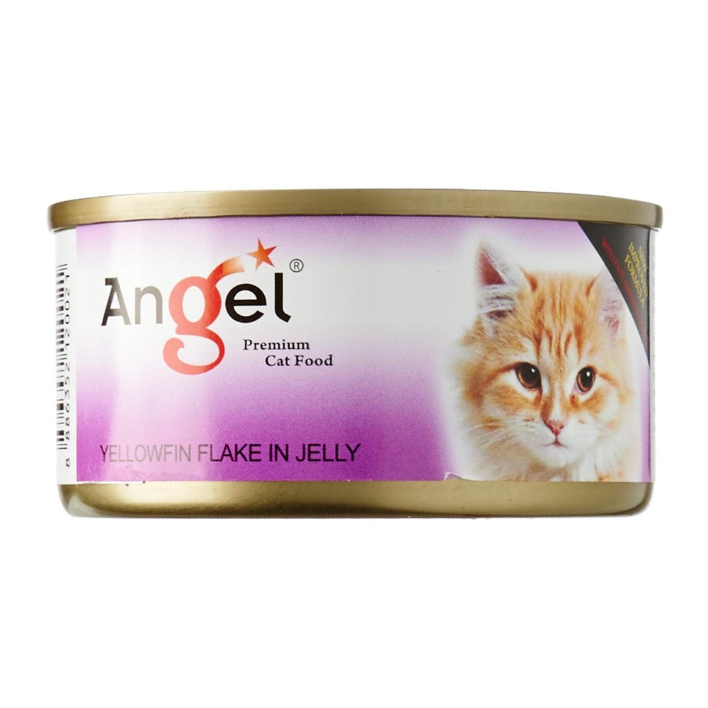 Angel Yellowfin Flake In Jelly Canned Cat Food 80g - Kohepets