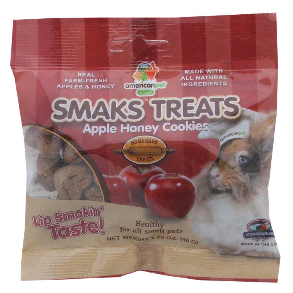 American Pet Diner Smaks Treats Apple Honey Cookies For Small Animals 1.75oz - Kohepets