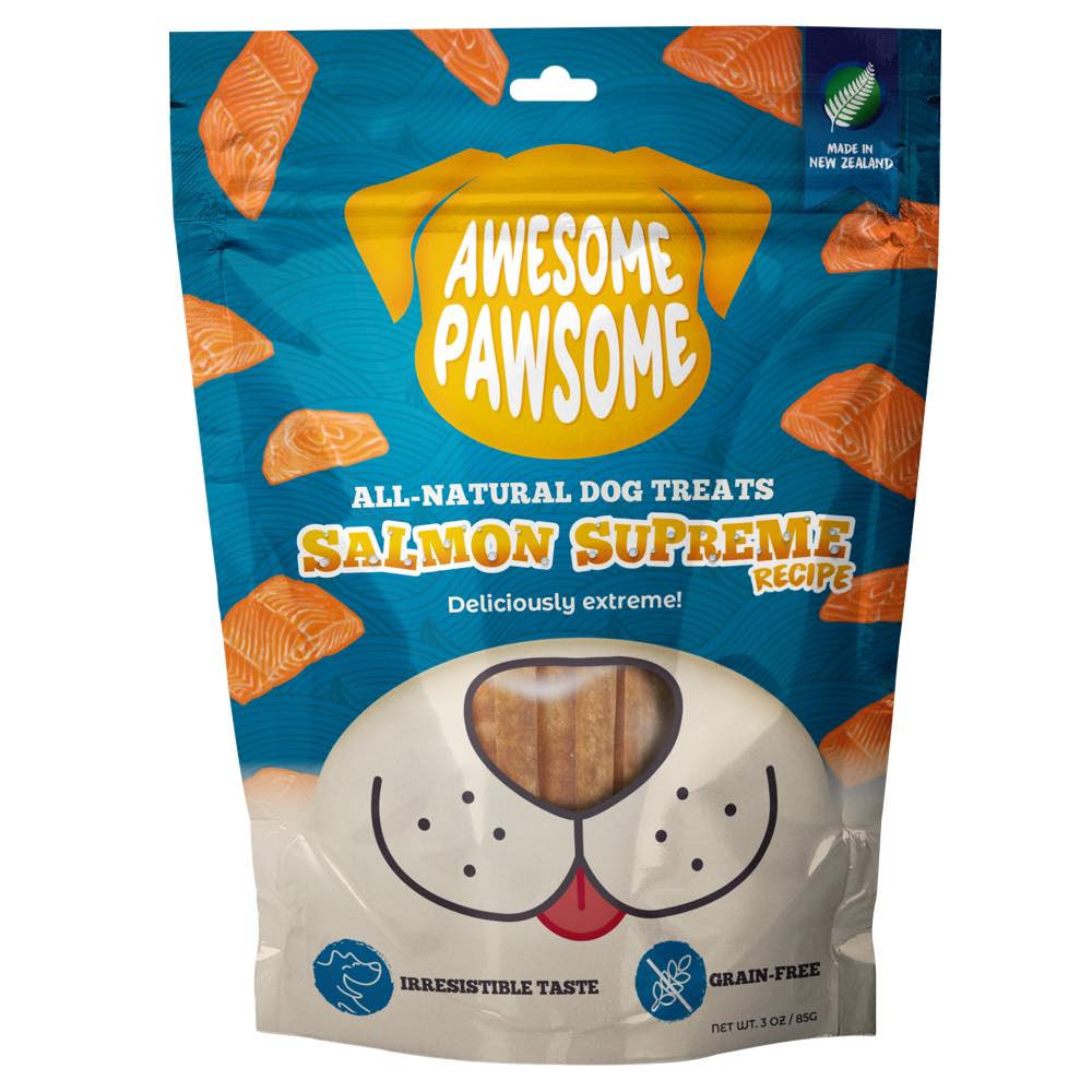 Awesome Pawsome Salmon Supreme Grain-Free Dog Treats 3oz - Kohepets