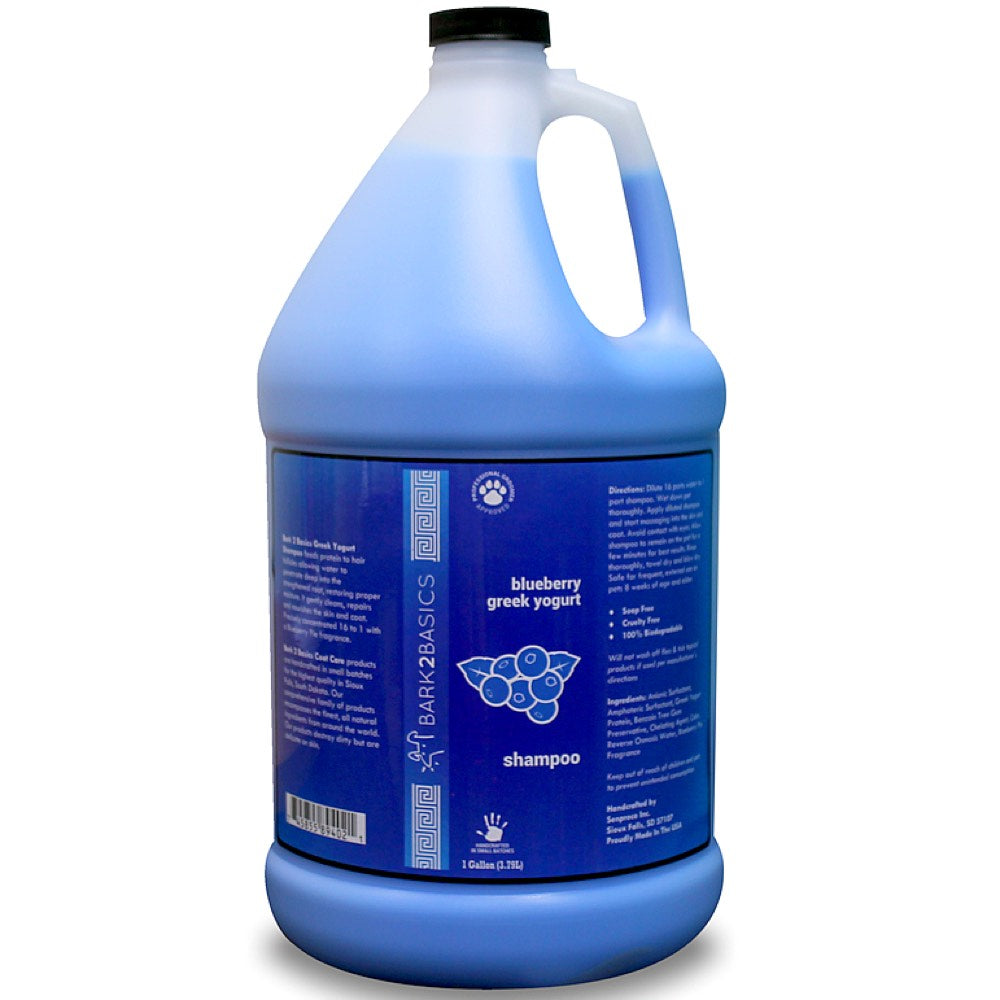 Bark 2 Basics Blueberry Greek Yogurt Shampoo - Kohepets