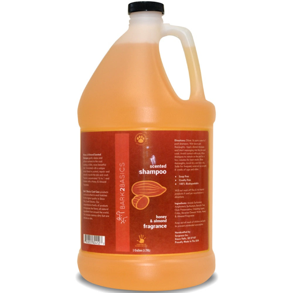 Bark 2 Basics Honey & Almond Shampoo 1 Gallon - Kohepets