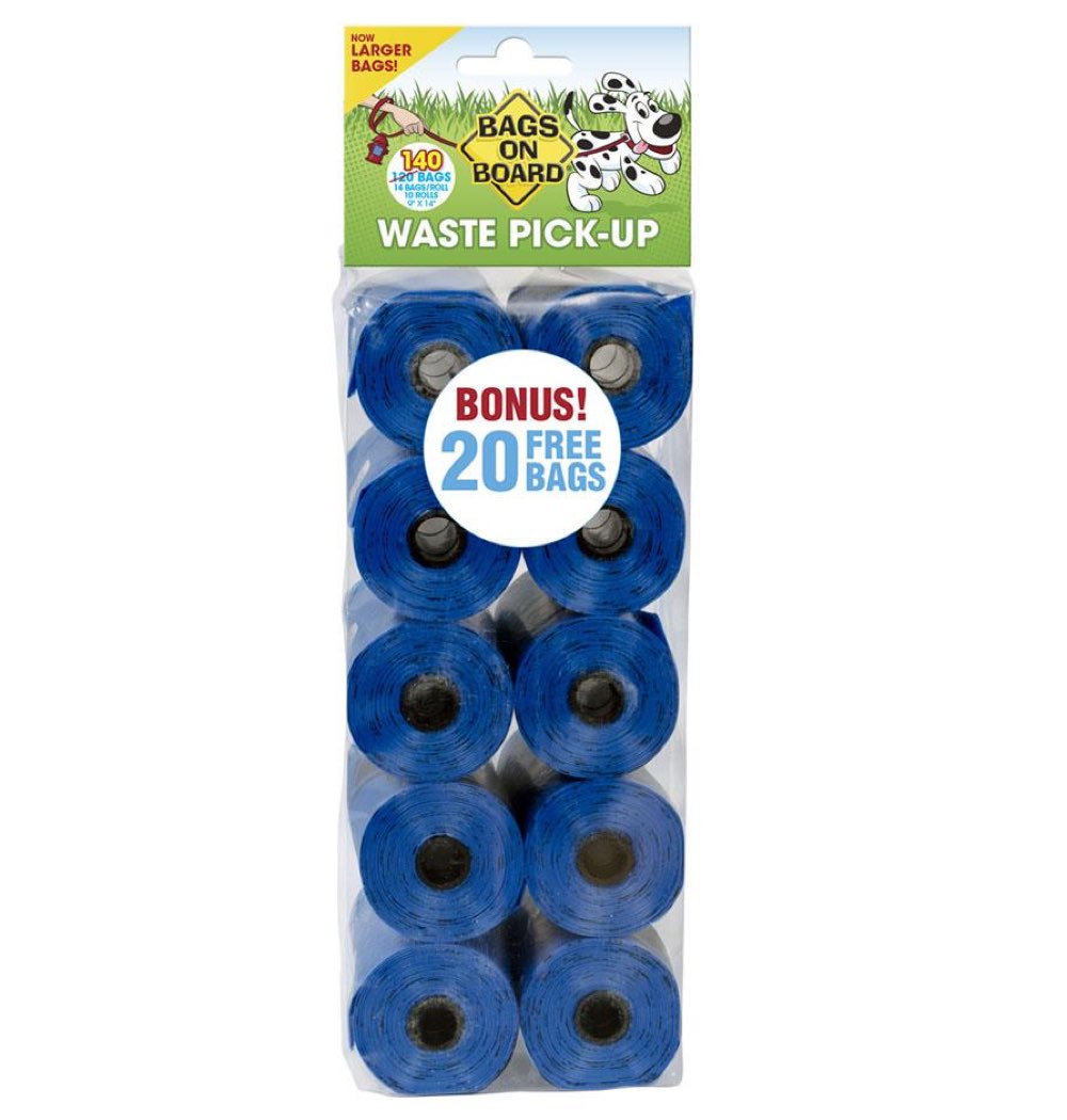 Bags On Board Blue Waste Bag Refill 60 bags - Kohepets