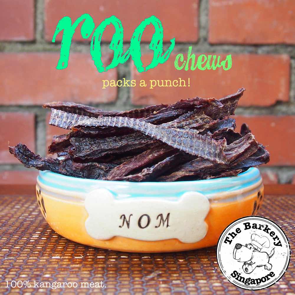 The Barkery Roo Chews Dehydrated Dog Treats 40g - Kohepets