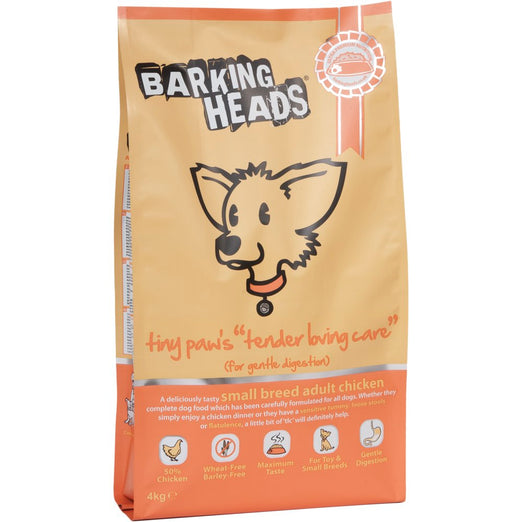 Barking Heads Tiny Paw's Tender Loving Care Dry Dog Food 4kg - Kohepets