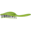 Bass Brushes Bio-Flex Swirl Detangling Hair Brush For Cats & Dogs (Green)