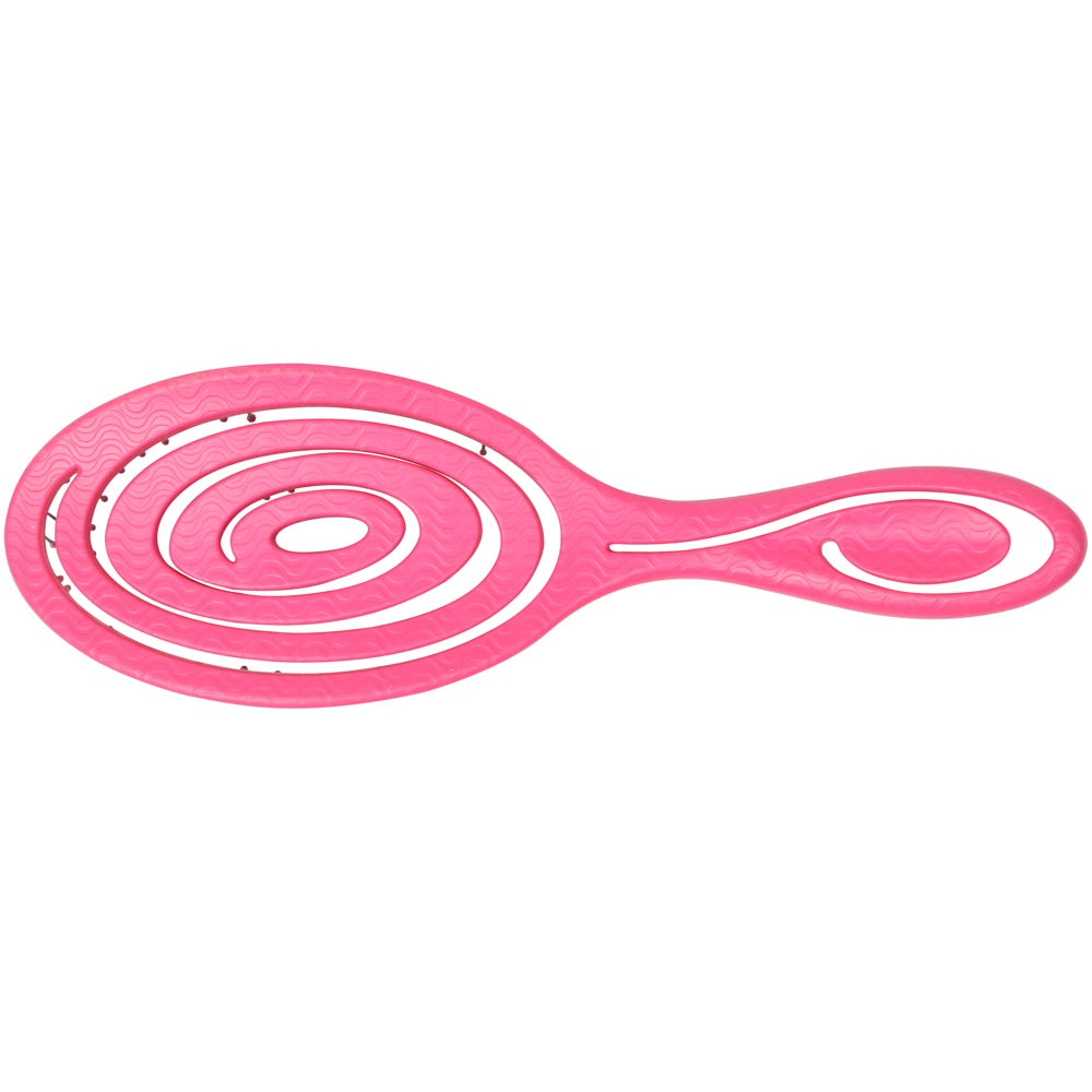 Bass Brushes Bio-Flex Swirl Detangling Hair Brush For Cats & Dogs (Pink)