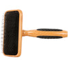 Bass Brushes De-Matting Firm Pin Dark Finish Slicker Brush For Cats & Dogs (Medium)