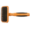 Bass Brushes De-Matting Soft Pin Dark Finish Slicker Brush For Cats & Dogs (Medium)