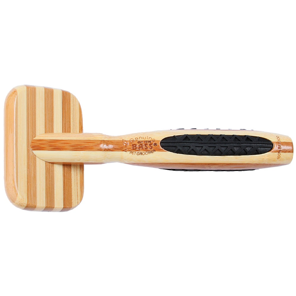 Bass Brushes DeMatting Soft Pin Striped Slicker Brush For Cats & Dogs