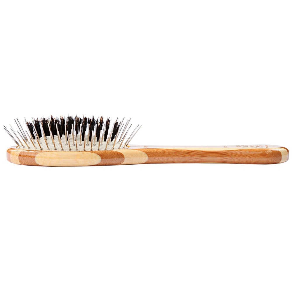 Bass Brushes Hybrid Groomer Striped Brush For Cats & Dogs (Small