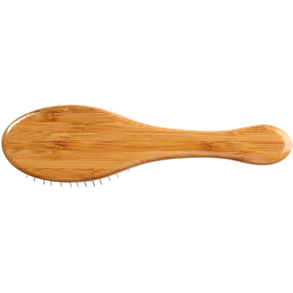 Bass Brushes Style & Detangle Dark Finish Brush For Cats & Dogs (Small