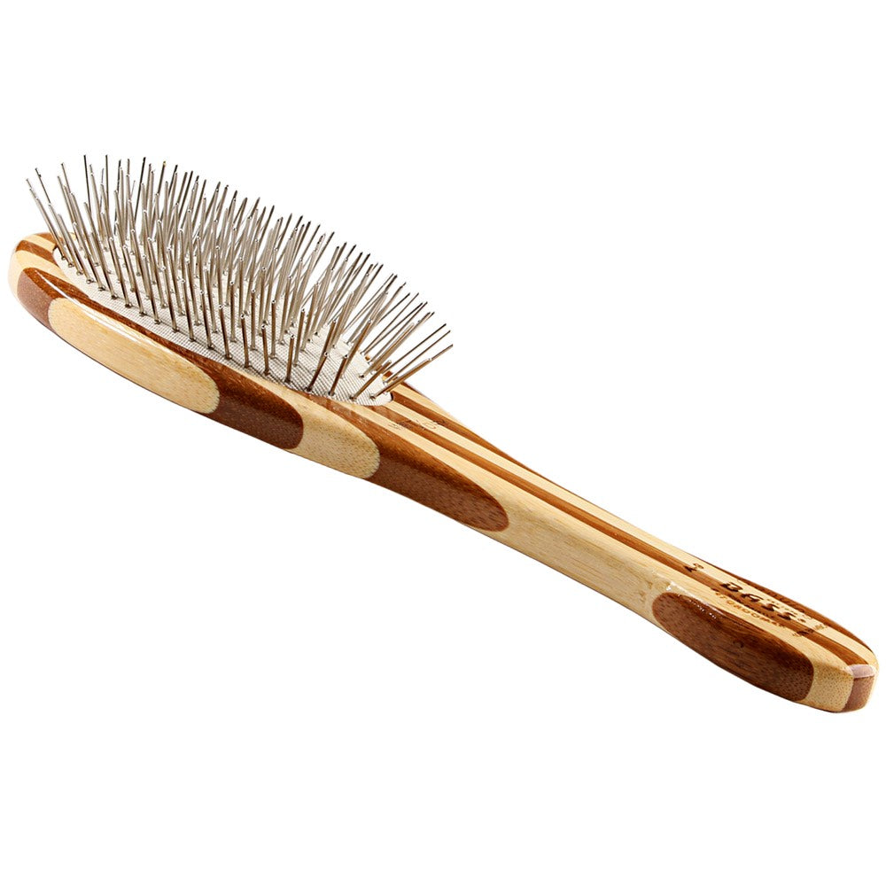 Bass Brushes Style & Detangle Striped Brush For Cats & Dogs (Medium)