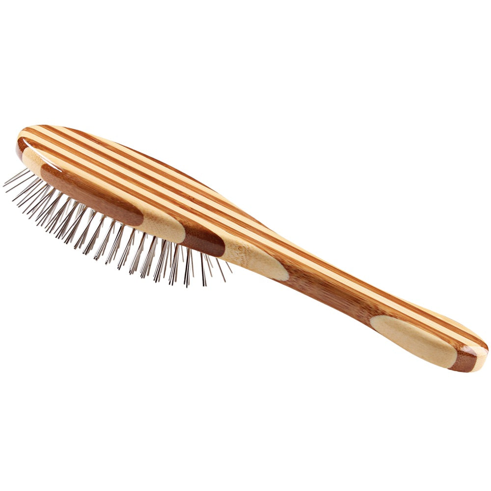 Bass Brushes Style & Detangle Striped Brush For Cats & Dogs (Medium)
