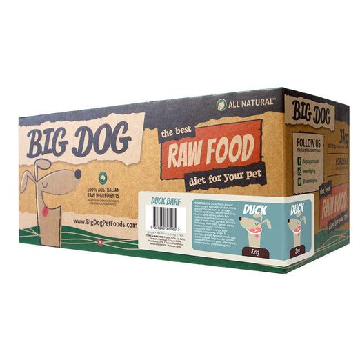 10% OFF: Big Dog Barf Duck Frozen Raw Dog Food 3kg - Kohepets