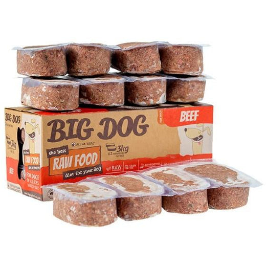 10% OFF: Big Dog Barf Beef Frozen Raw Dog Food (12 packs x 250g) - Kohepets