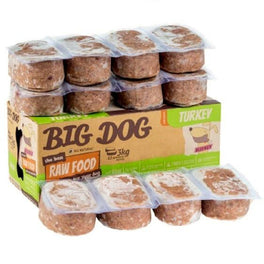 10% OFF: Big Dog Barf Turkey Frozen Raw Dog Food (12 packs x 250g) - Kohepets