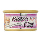Bistro Cat Light Tuna Fish & Beef Canned Cat Food 80g