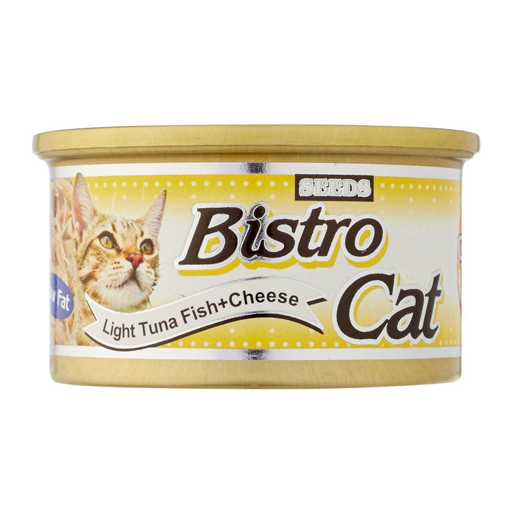 Bistro Cat Light Tuna Fish & Cheese Canned Cat Food 80g - Kohepets