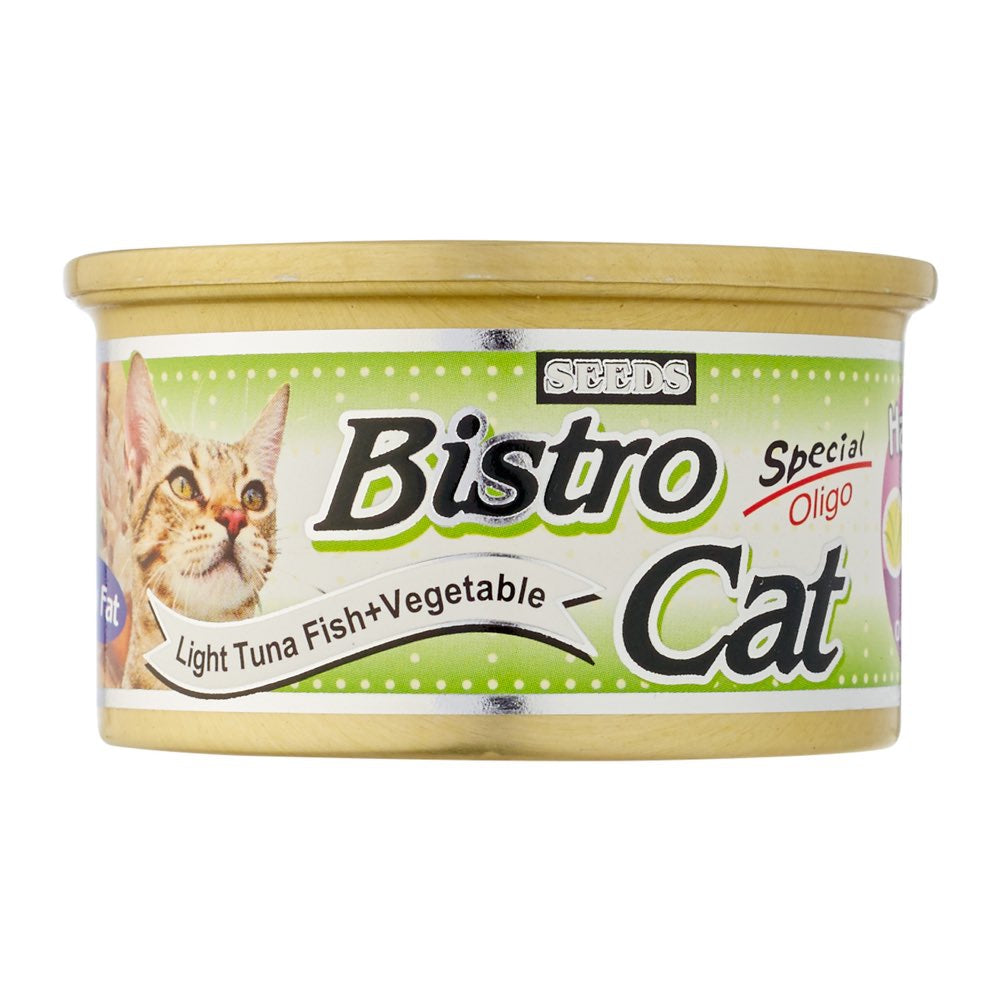 Bistro Cat Light Tuna Fish & Vegetable Canned Cat Food 80g - Kohepets