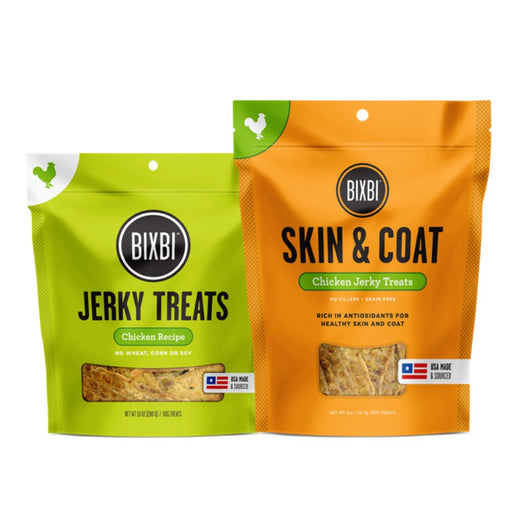 21% OFF: Bixbi Jerky Skin & Coat + Jerky Original Chicken Dog Treats Bundle - Kohepets