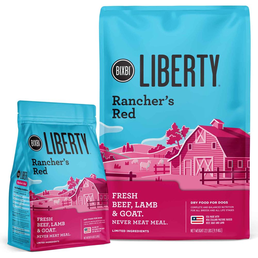 15% OFF: Bixbi Liberty Rancher's Red (Pork, Lamb & Goat) Limited Ingredient Ancient Grain Dry Dog Food - Kohepets