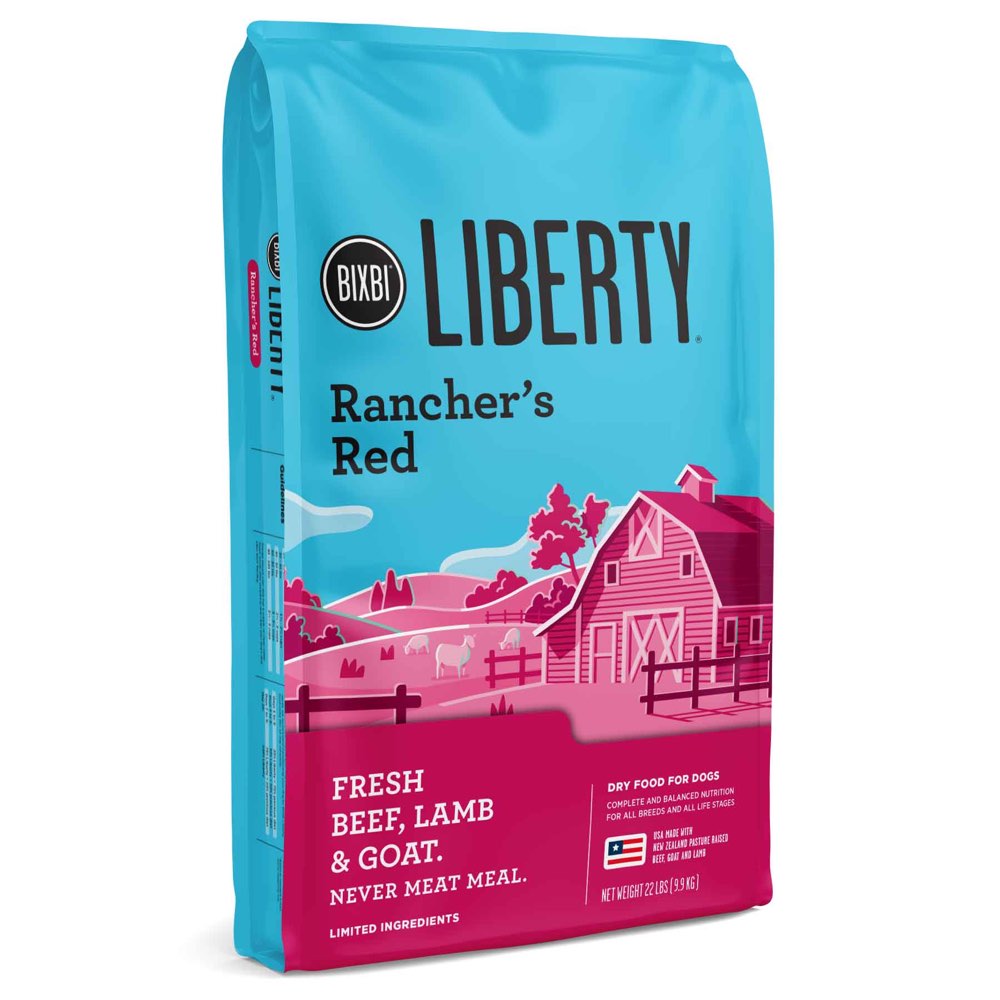 15% OFF: Bixbi Liberty Rancher's Red (Pork, Lamb & Goat) Limited Ingredient Ancient Grain Dry Dog Food - Kohepets