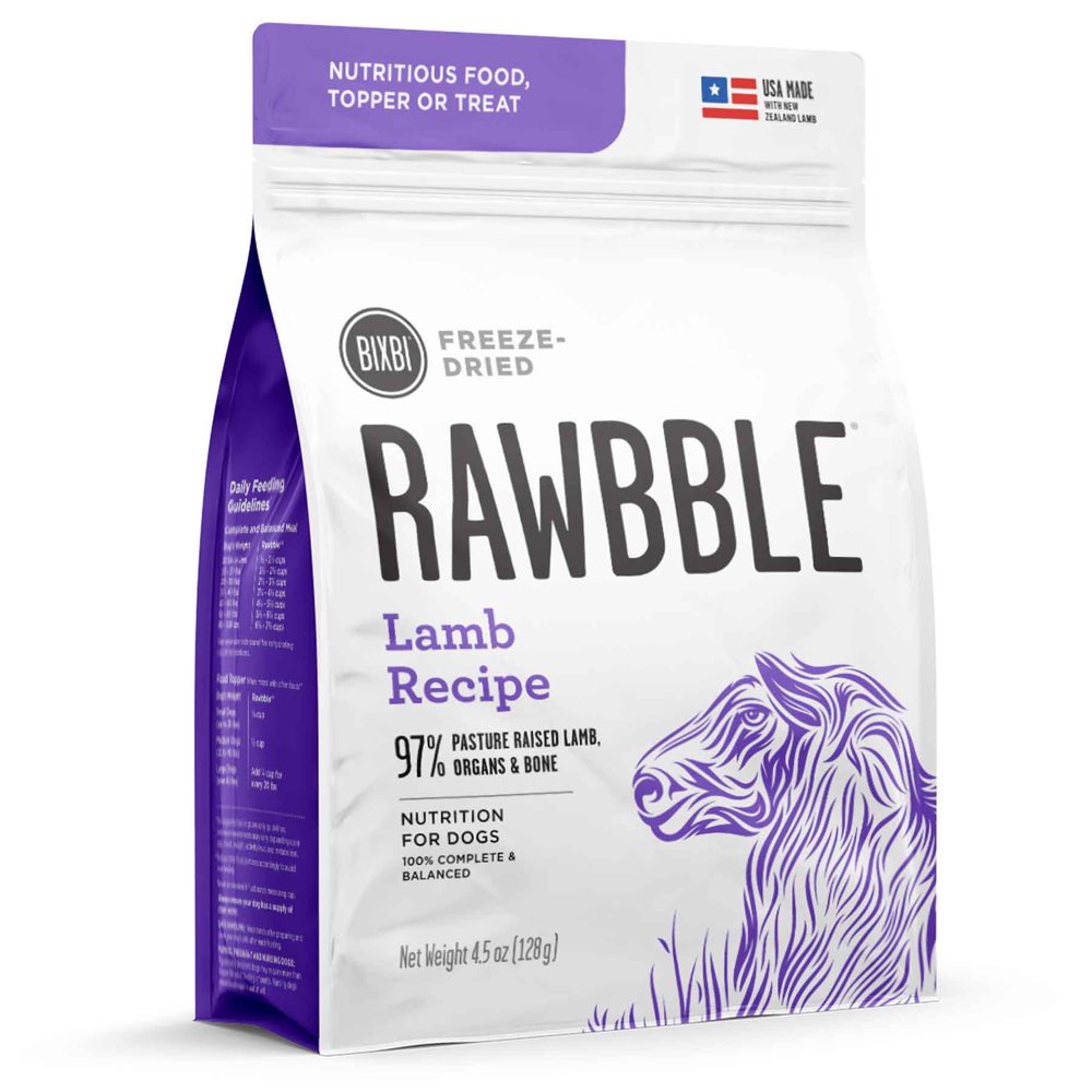 10% OFF: Bixbi Rawbble Lamb Grain-Free Freeze-Dried Dog Food - Kohepets