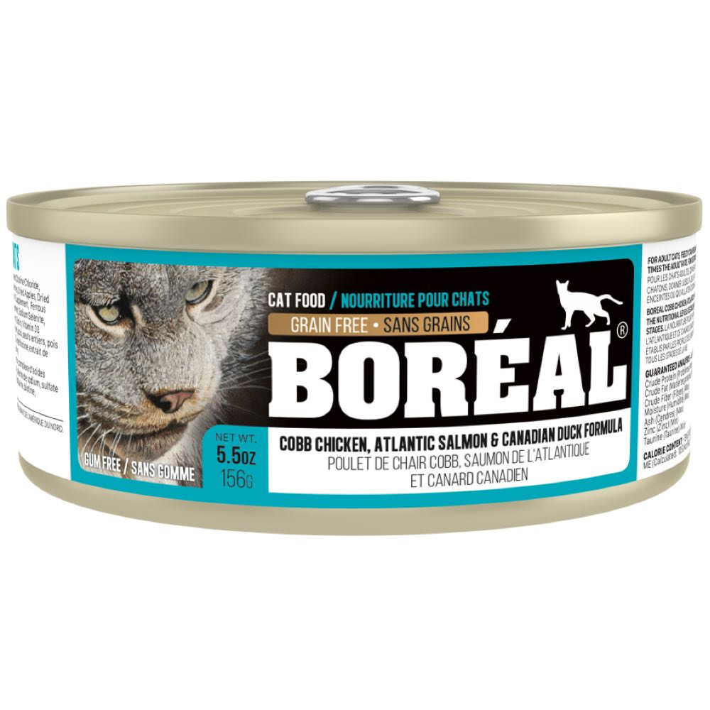 Boreal Cobb Chicken, Atlantic Salmon & Canadian Duck Grain Free Canned Cat Food 156g - Kohepets