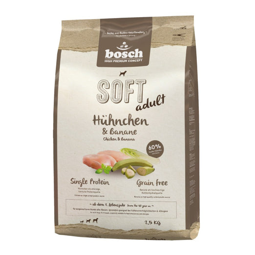 Bosch High Premium Soft+ Adult Chicken & Banana Grain Free Dry Dog Food - Kohepets