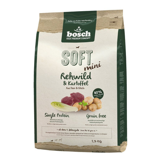Bosch High Premium Soft+ Mini Roe Deer & Potato Grain Free Dry Dog Food - Kohepets