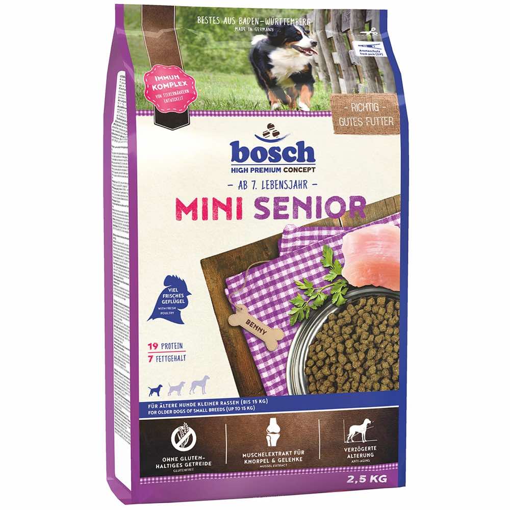 Bosch High Premium Mini Senior Dry Dog Food 2.5kg - Kohepets