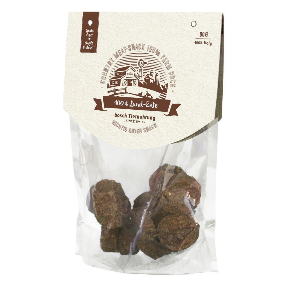 20% OFF: Bosch Country Meat Snack 100% Farm Duck Dog Treats 80g - Kohepets