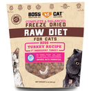 '50% OFF/ BUNDLE DEAL(Exp 17Oct23)': Boss Cat Turkey Grain-Free Freeze-Dried Raw Cat Food 9oz