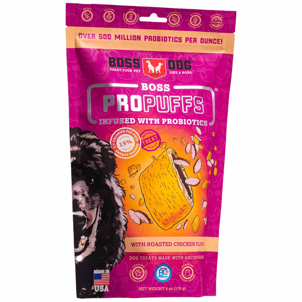 3 FOR $42: Boss Dog Propuffs Roasted Chicken Dog Treats 170g - Kohepets